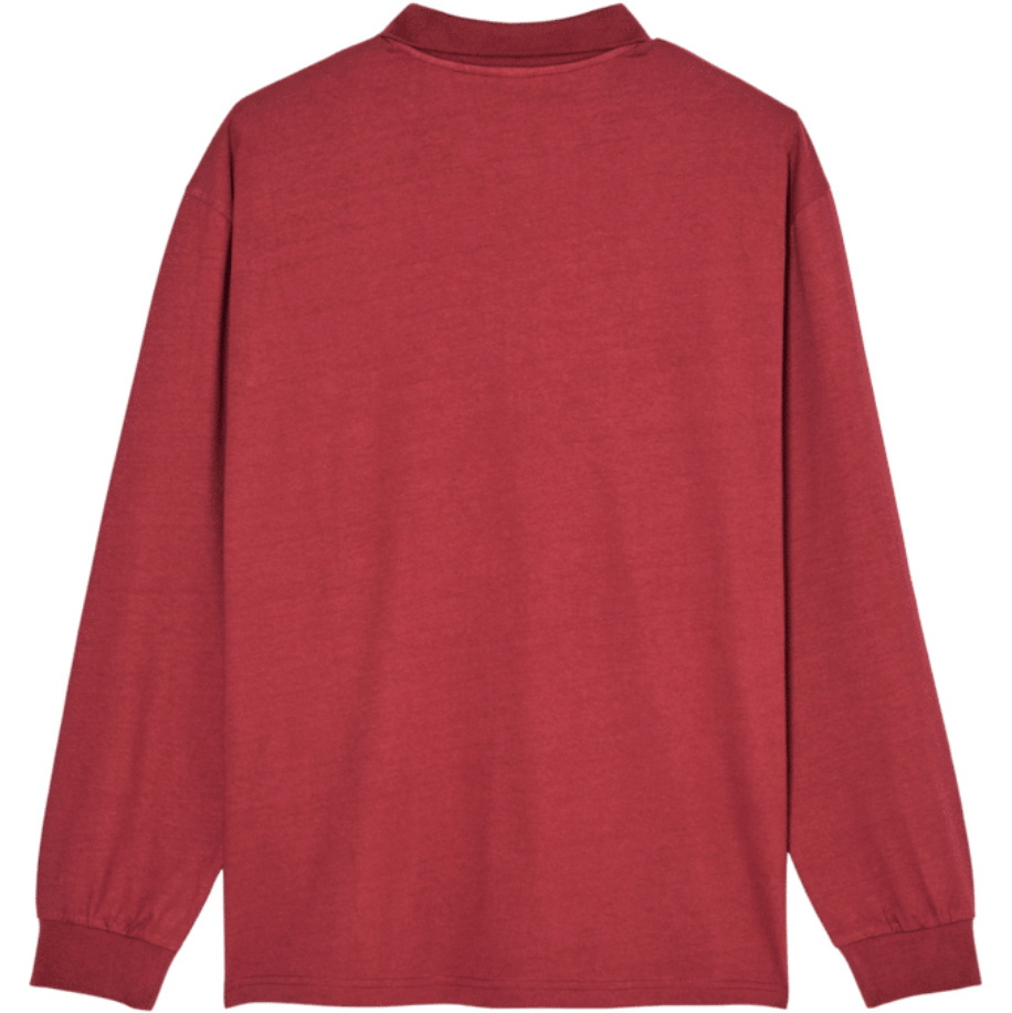 2026 Quiksilver Mens Belem Heavy Polo Shirt EQYKT04434 - Oxblood Red
